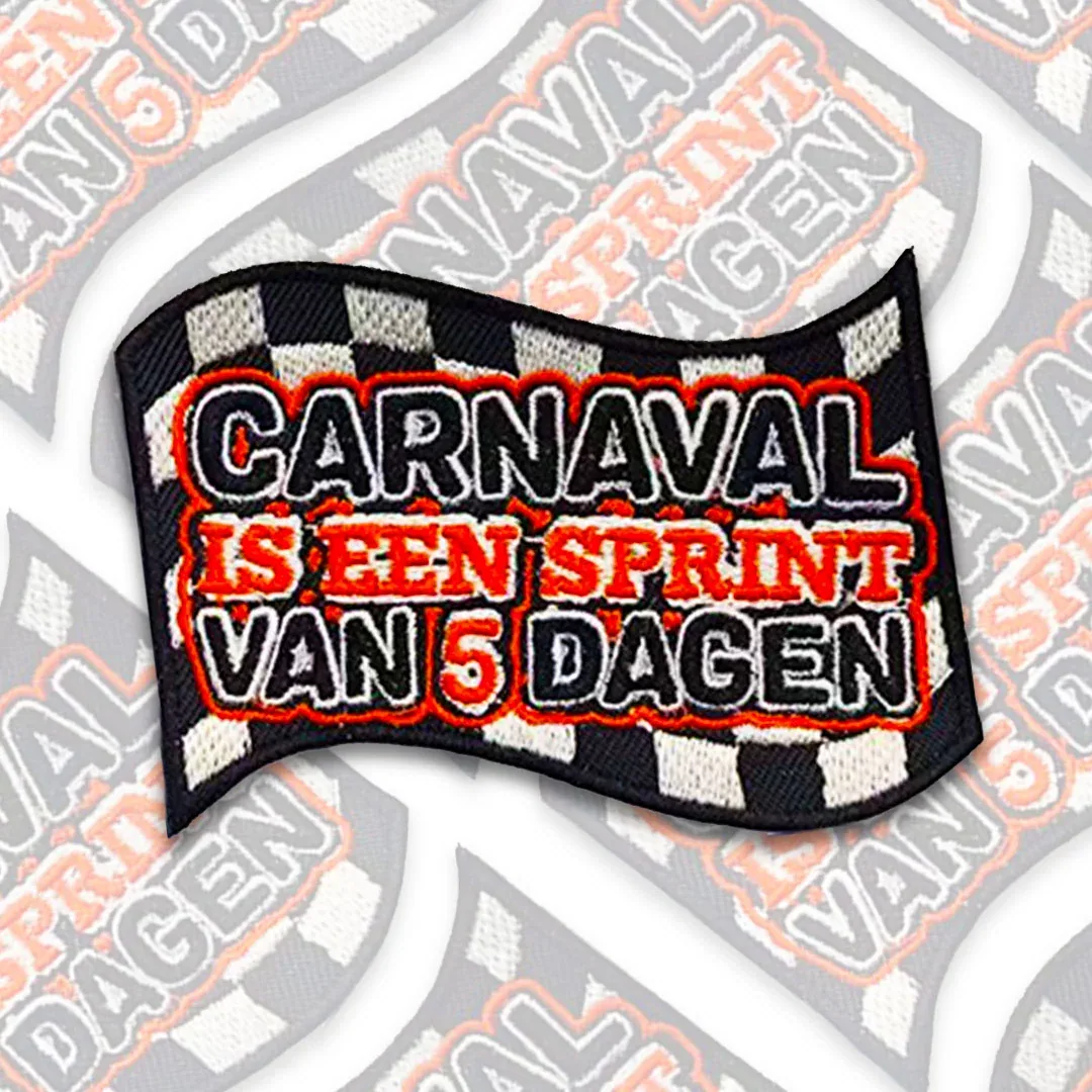 Carnaval Is Een Sprint Van 5 Dagen Embleem
