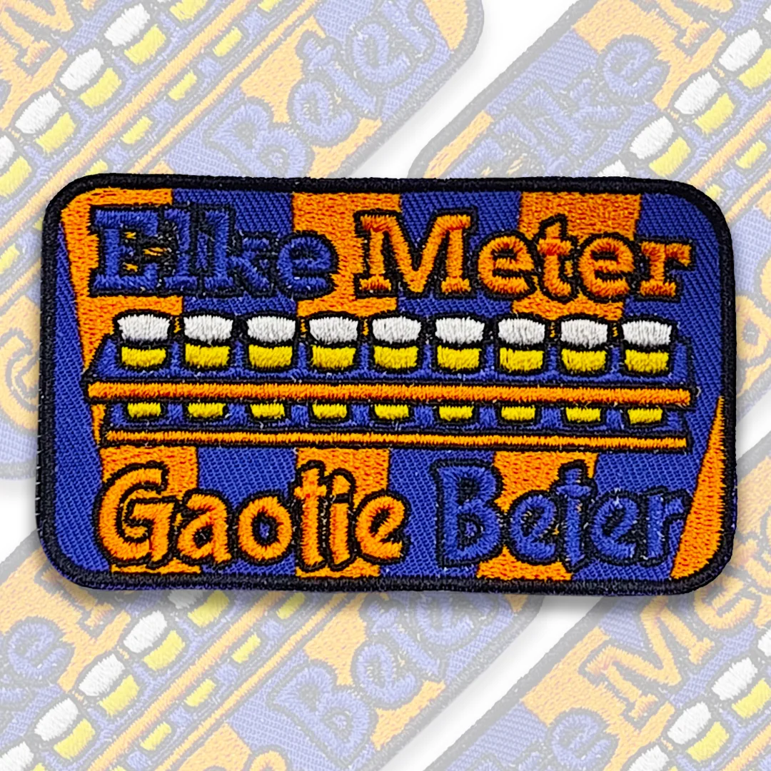 Elke Meter Gaotie Beter – Lampegat Embleem